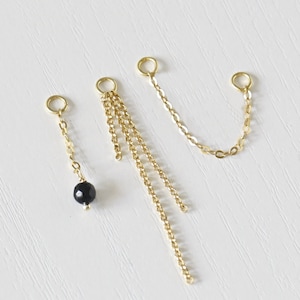 Double Piercing Chain Set, Charm Set Add On, Piercing Chain, Charm Piercing Chain, Chain Earring Charm, Earring Chain Connector