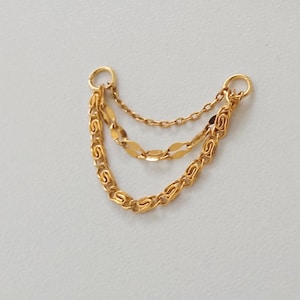 Baumeln Dreifach Ohrring Kette, Ohrring Kette, Helix Piercing Kette, Conch Piercing Kette, Industrial Piercing Kette, Ohrring Befestigung