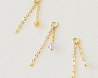 Dangle Earring Chain Charm Add On, Earring Chain, Chain Piercing, Chain for Studs, Chain for Hoops, Earring Attatchment