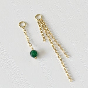 Multi Earring Chain Charms Add On, Earring Chain, Earring Chain Charm Set, Earring Chain, Piercing Chain Charm Set