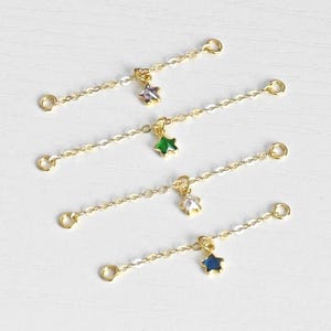 Dangle Helix Earring Pieicing Chain Star Charm, oorbelketting, schelpketting, industriële piercing, gouden oorketting, oorbelkettingverbinder