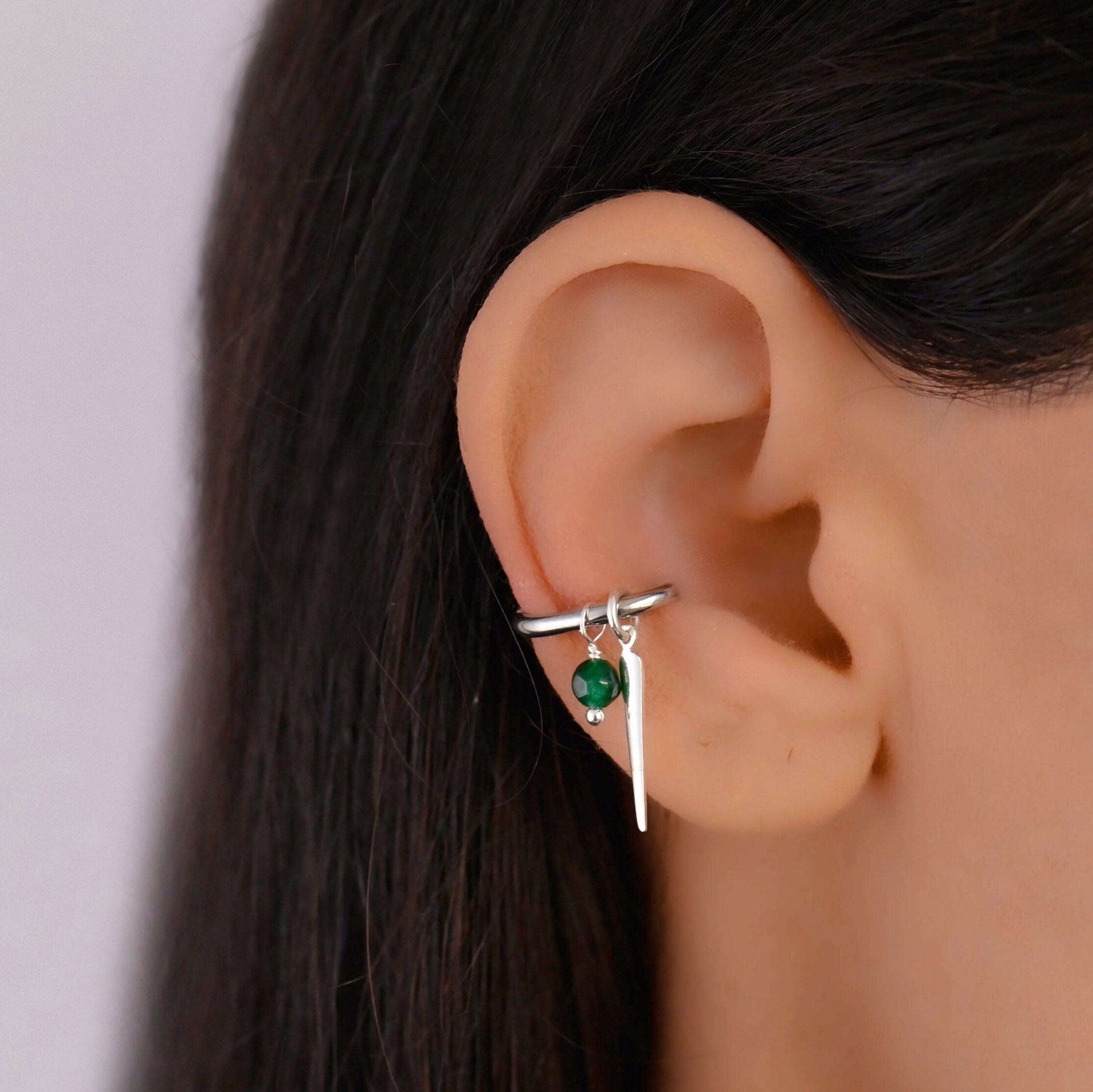 Conch Hoop Spike Charm, Conch Hoop Earring, Conch Piercing Hoop