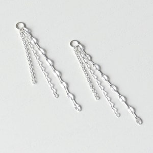 Accessorio per ciondolo a catena per piercing pendente, catena per orecchini in argento, ciondolo per catena per orecchini, catena per piercing, catena per cartilagine, gioielli per piercing
