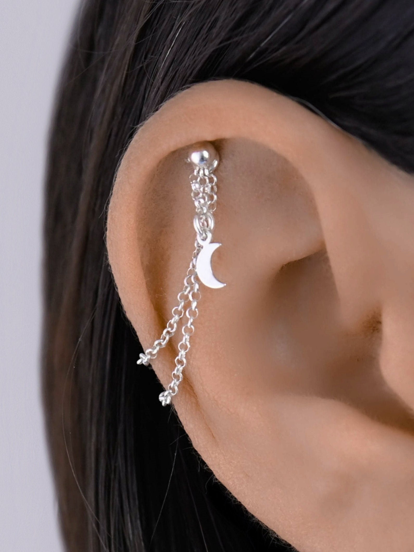Dangle Helix Chain Moon, Helix Chain, Double Helix Chain, Hidden Helix ...