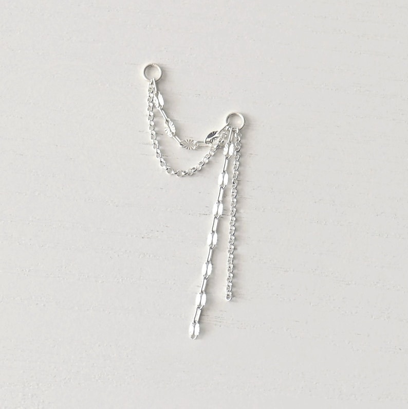 Double Dangle Chain Add On, Earring Chain Charm, Earring Chain Add On ...