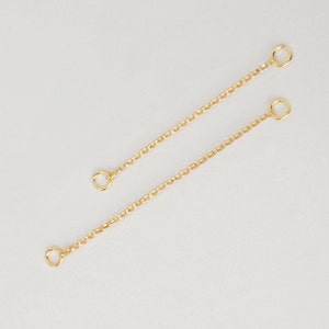 Dangle Gold Earring Chain Charm, Earring Chain Connector, Piercing Chain, Helix Chain, Cartilage Piercing Chain