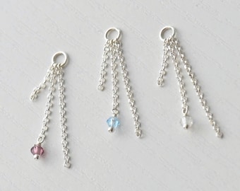 Dangle Earring Chain Charm, Earring Chain Add On, Cartilage Chain Piercing, Chain for Studs, Chain for Hoops, Earring Attatchment