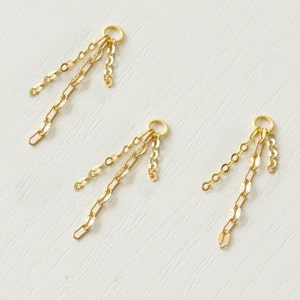 Multi Earring Chain  Charm Add On, Charm Piercing Chain, Dangle Gold Earring Chain Charm, Earring Chain, Chain Piercing, Cartilage Chain