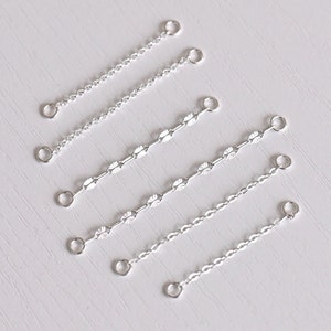 Dangle Silver Earring Chain Charm, Earring Chain, Helix Chain, Cartilage Chain Piercing, Connector Earring Attatchment