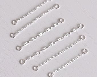 Dangle Silver Earring Chain Charm, Earring Chain, Helix Chain, Cartilage Chain Piercing, Connector Earring Attatchment