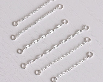 Dangle Silver Earring Chain Charm, Earring Chain, Helix Chain, Cartilage Chain Piercing, Connector Earring Attatchment