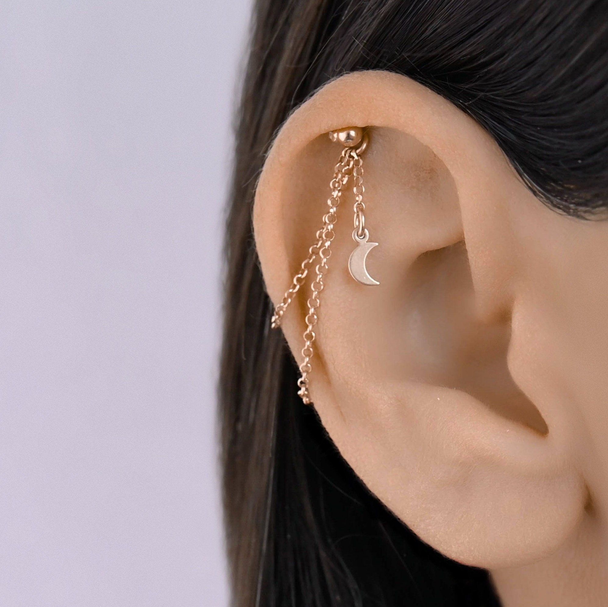 Dangle Helix Chain Moon, Helix Chain, Double Helix Chain, Hidden Helix ...