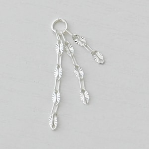 Catena per piercing in argento con ciondolo, catena per piercing, catena per orecchini in argento, catena per elica, catena per piercing alla cartilagine, attacco per orecchini