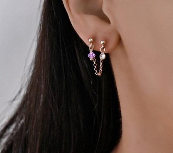 ピアス LAZY DAWN double small chain earring LAZY DAWN(レイジーダウン) ピアス(メンズ) - 海外通販のBUYMA