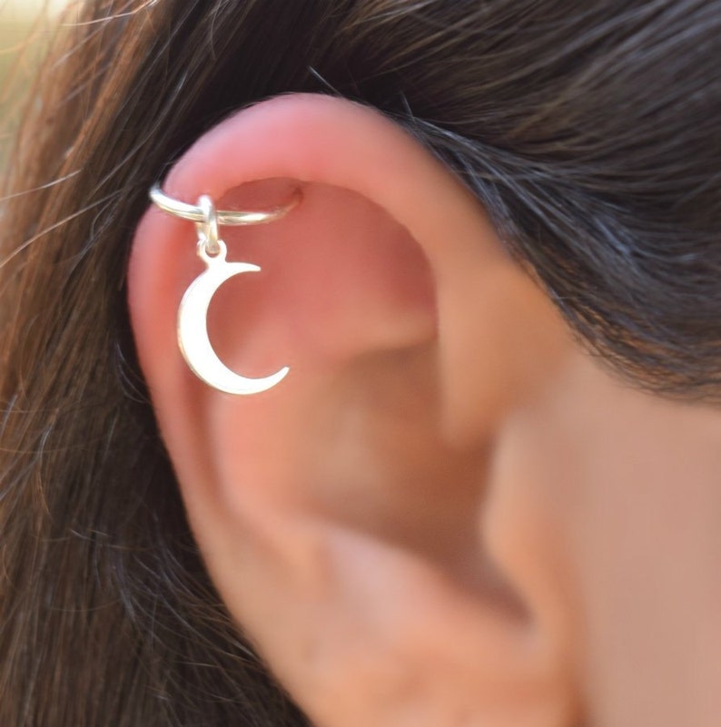 Helix Piercing Hoops Helix Earring Sterling Silver Helix Etsy