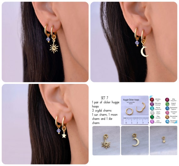 Buy Accessories London Golden Flower Leaf Hoop & Stud Earrings - Online At  Best Price @ Tata CLiQ