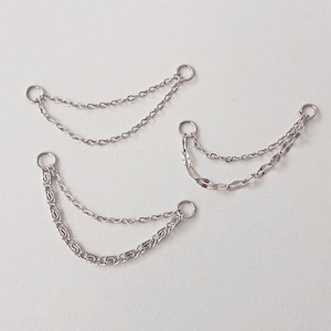 Double Chain Conch, Earring Chain, Helix Piercing Chain, Cartilage Piercing Chain, Double Piercing Chain