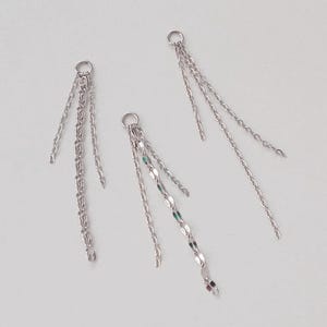 Triple Earring Chain Charm, Earring Chain, Piercing Chain Charm, Helix Piercing Chain, Ear Chain with Hoops
