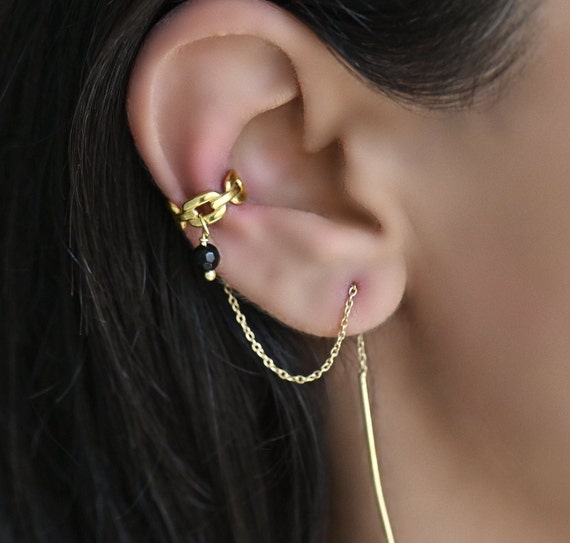 victorias vogue Gold Earrings Fake Without Piercing Cuff Earring Earcuff  Wrap Rock Earring Cuff No Piercing Women Clip Adjustable Jewelry  Cuff  earrings Fake earrings Fake ear piercings