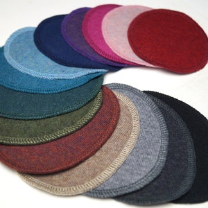 Wool patches made of Merino wool knit for repairing clothes made of wool and wool silk 1 pair (2 pieces)