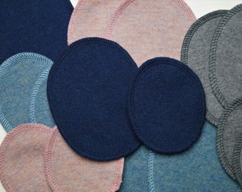 DESIRED SIZE - Wool patches made of Merino wool knit for repairing clothes made of wool and wool silk 1 pair (2 pieces)