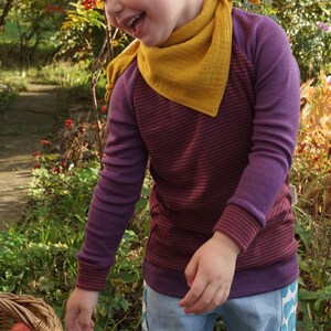 Muslin Scarf Mustard Yellow Organic Cotton Curry Kids Muslin Scarf image 2