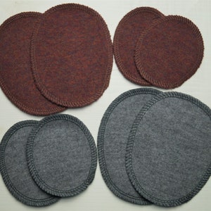 Toppe in lana realizzate in maglia di lana merino per riparare abiti in lana e lana seta 1 paio 2 pezzi immagine 4