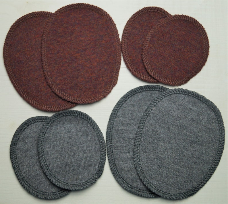 Wool patches made of Merino wool knit for repairing clothes made of wool and wool silk 1 pair 2 pieces image 4