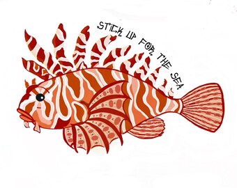 Lionfish Sticker
