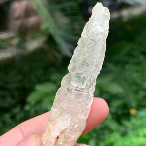 84.5mm Clear Nirvana Quartz Crystal Specimen/Dissolution Quartz Point/Himalayan Nirvana Crystal/Scepter Crystal/Heart Chakra Ice Crystal 25g