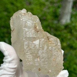 Natural Elestial Nirvana Quartz/Clear Quartz Specimen/Castle Nirvana Quartz/Fenster Crystal 352g 117*72*52mm/Meditation Quartz/Crystal Gift