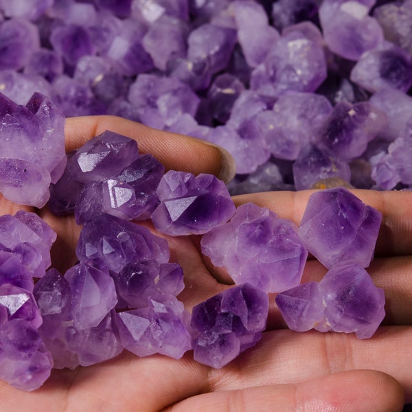 Wholesale Amethyst Points Natural Raw Gemstone Amethyst Beads Luck Gift Quartz Points For Jewelry Making/Pendant/Necklace/Bracelet