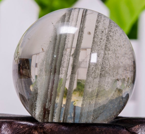 35 mm Layers Phantom Quartz Sphere Garden Crystal Ball Polished Clear Crystal Chakra\u0026Reiki,Healing,Gift For Her/Him,Jewelry Making
