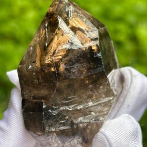 Herkimer Diamond Quartz/Movable Water Bubble Included/Double Terminated Crystal/Fenster Record-keeper Crystal 149g 72*51*37mm Water Bladder