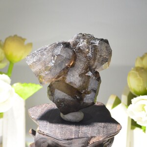 Natural Rutilated amethyst specimen/Puprle rutilated crystal/Super 7 amethyst/Healing rare amethyst item 59g 51*52*24mm