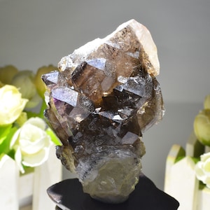 Natural Rutilated amethyst specimen/Puprle rutilated crystal/Super 7 amethyst/138g 86*59*40mm castle amethyst/Madagascar Amethyst