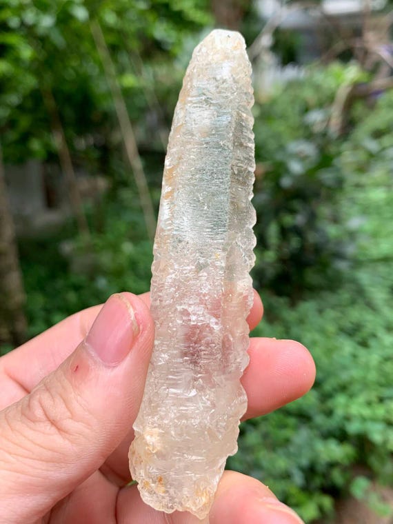 100mm Clear Nirvana Quartz Crystal Specimen/Dissolution Quartz Point/Himalayan Nirvana Crystal/Scepter Crystal/Heart Chakra Crystal
