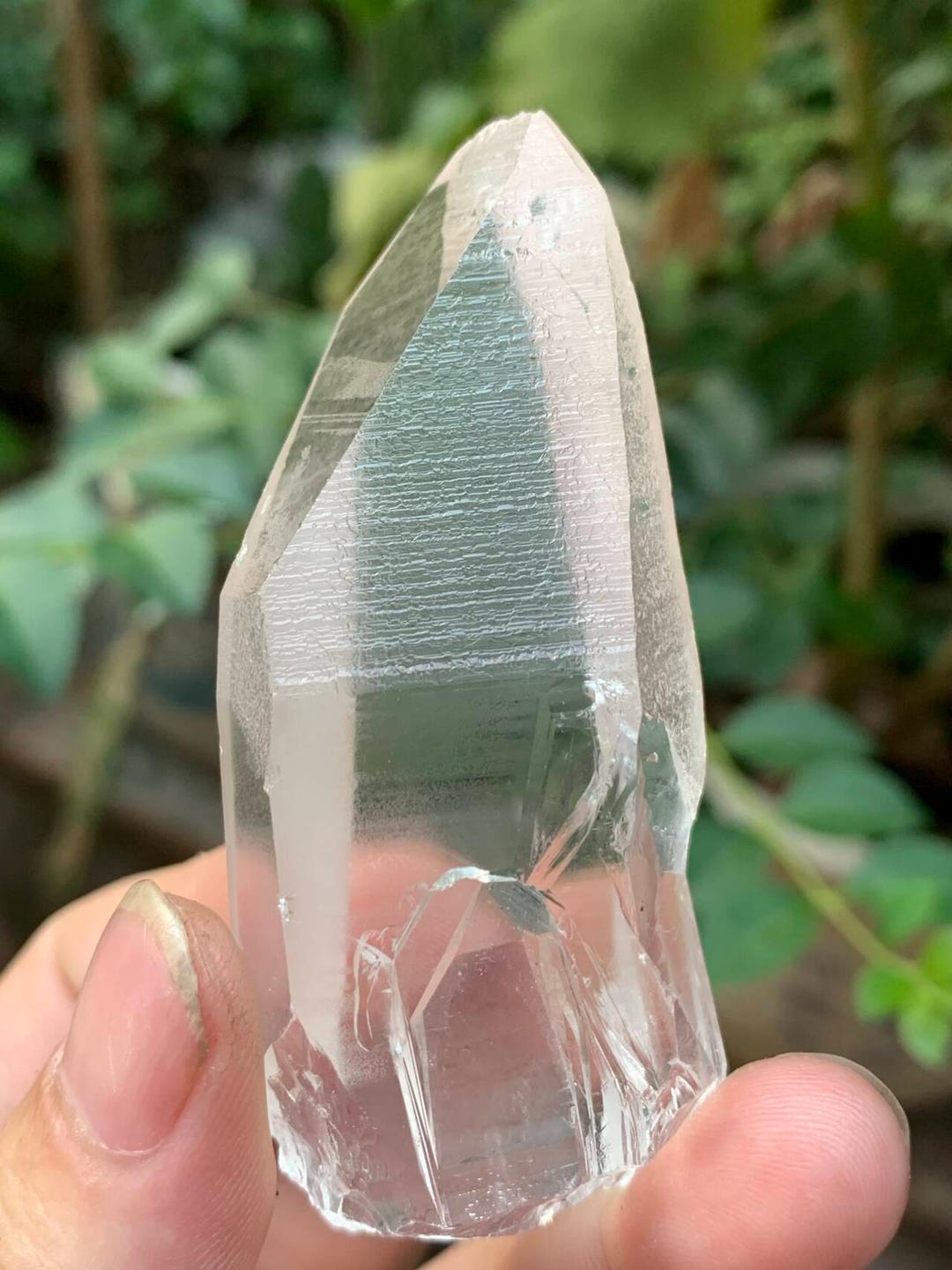 【匿名配送】天然石 レムリアンクォーツ タイムリンク 天然クリアレムリアンクォーツ/タイムリンクスクリスタル/フェンスター