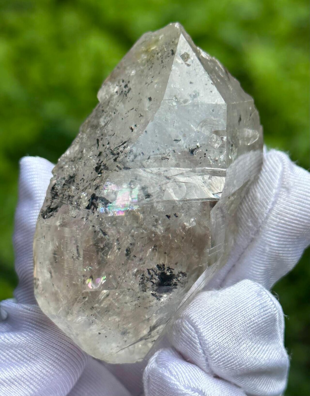 ハーキマー ダイヤモンド クォーツ/118g 両端に終端のある水晶