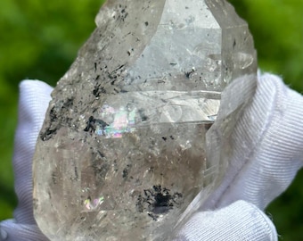 ハーキマー ダイヤモンド クォーツ/118g 両端に終端のある水晶