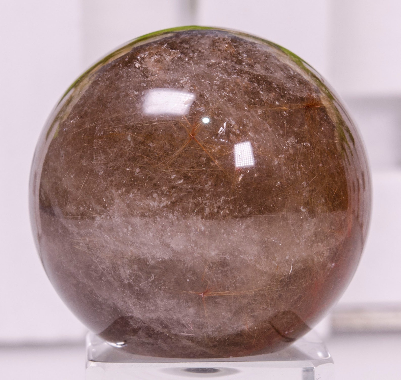 Rare Golden Rutilated Quartz Sphere Beautiful Natural Quartz Etsy