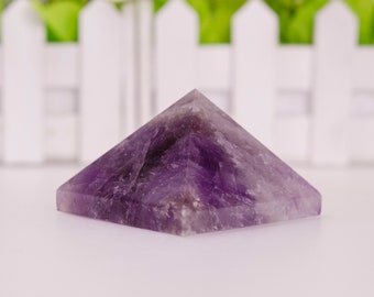 58mm Ametrine Pyramid Rare Beautiful Natural Gemstone Polished Ametrine Quartz Pyramid-Decor-Chakre&Reiki-February Birthstone-Healing-Gift