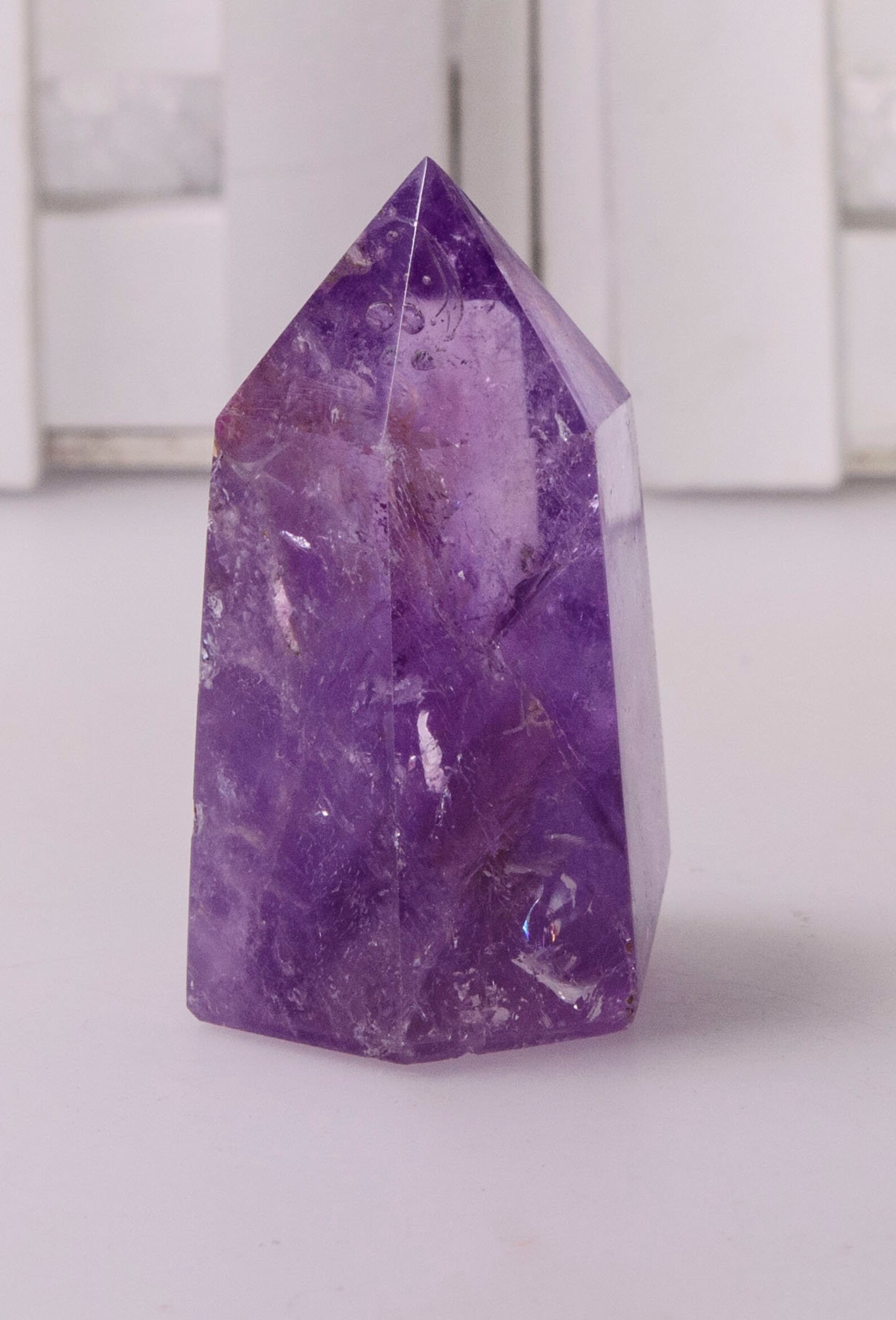 Special Offerrainbow Amethyst Tower Natural Crystal Purple Etsy
