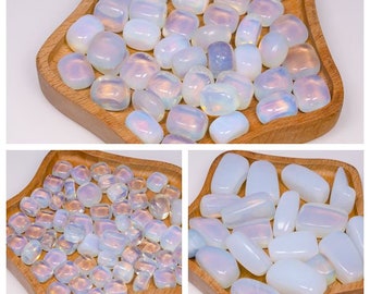 wholesale opal square-healing crystals-opal quartz-15~25mm-30~40mm-15~20mm-Luminous opal-jewelry making-worry stone-hand carving