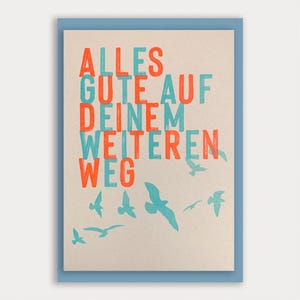Maxikarte / Alles Gute auf deinem Weg / A5 / Ökopapier