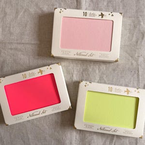Conjunto de tarjetas de notas / en blanco / Edición de verano / Papel Gmund