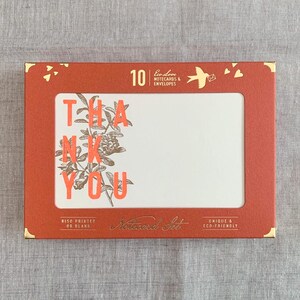 Juego de tarjetas / Impresión Riso / Gracias / Sostenible