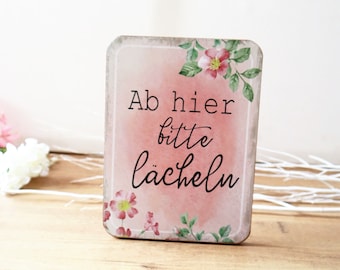 Deko Schild mit Spruch Aufsteller