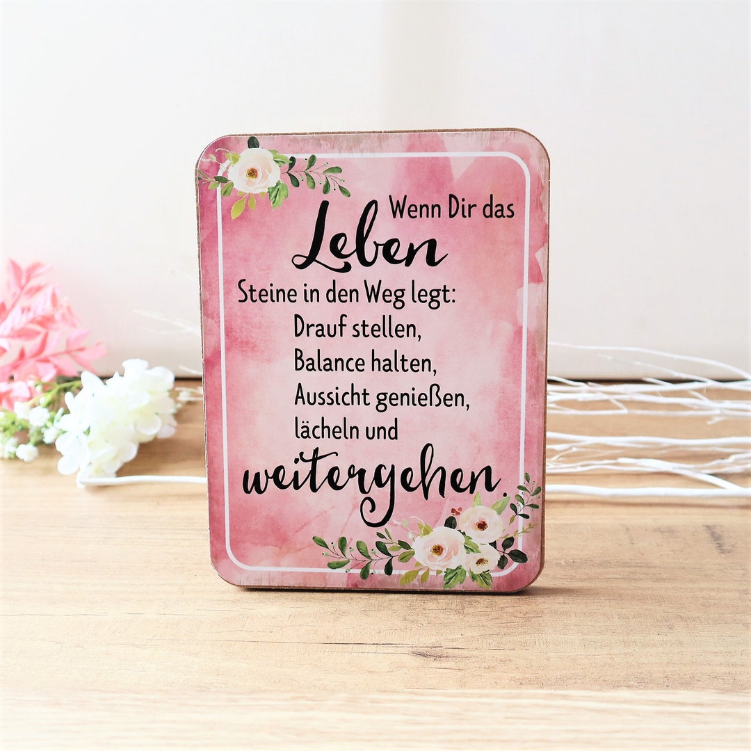 Deko Schild mit Spruch Aufsteller Etsy.de