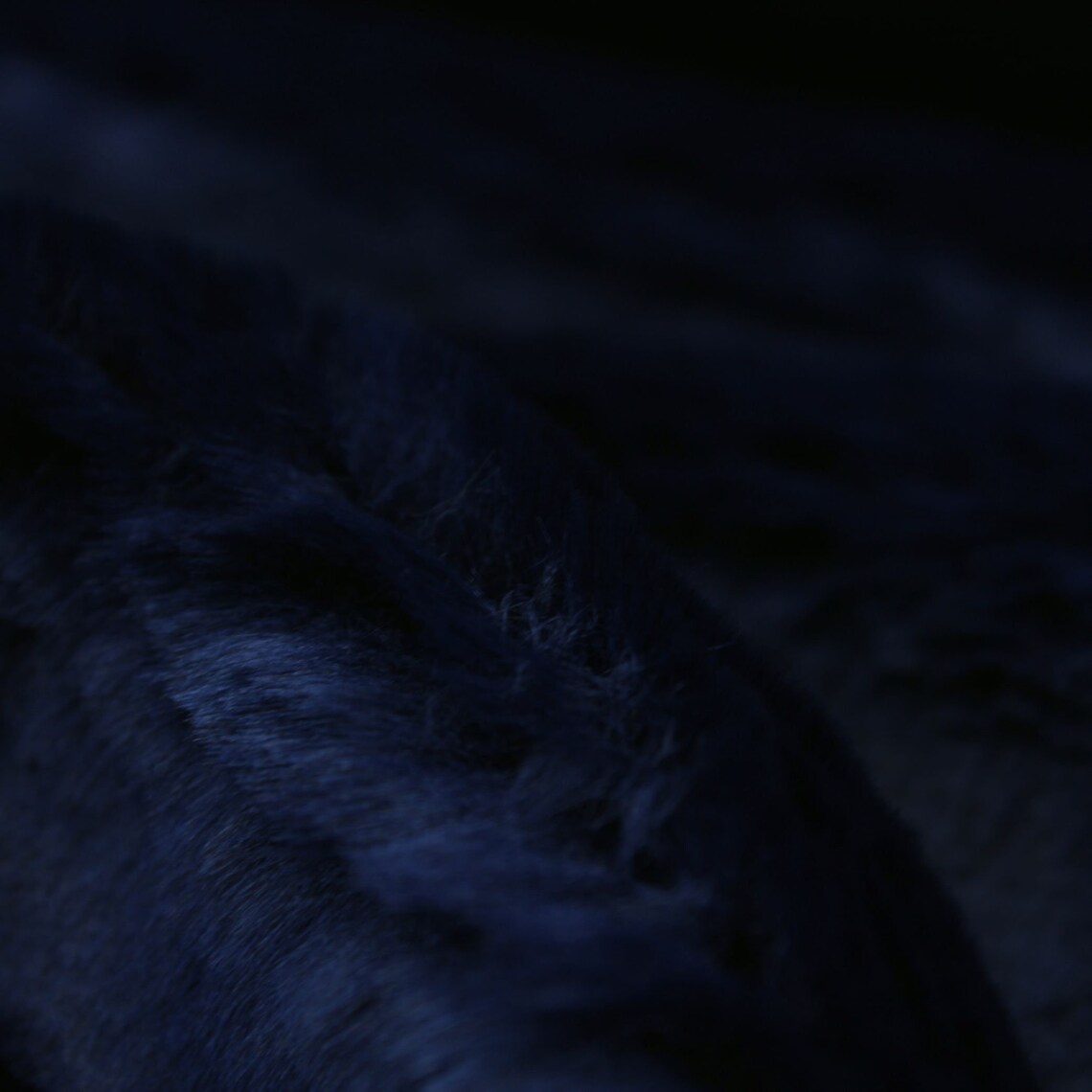 1990 EUR/m Kurzhaarfell Nachtblau Fellstoff Plüsch Meterware | Etsy